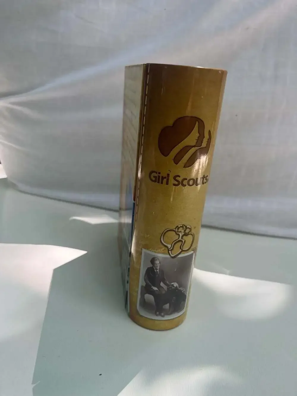 Girl Scouts Reflections Hinged Metal Book-Style Tin Container